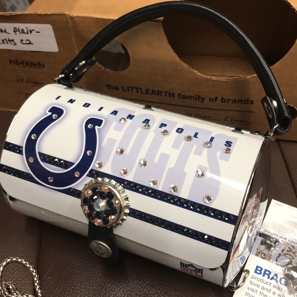 Littleearth Indianapolis Colts license plate purse